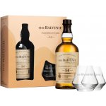 Balvenie Malt Caribbean Cask 14y 43% 0,7 l (dárkové balení 2 sklenice) – Hledejceny.cz