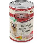 LandFleisch Dog Classic Senior drůbež s rýží a paprikou 6 x 400 g – Hledejceny.cz