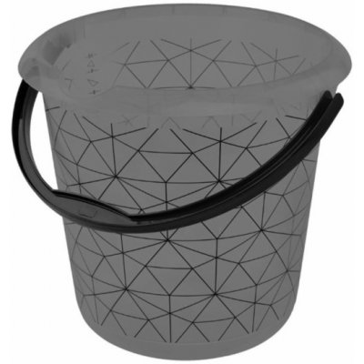 Bucket Keeper Polygon 10 l transparentní černý – HobbyKompas.cz