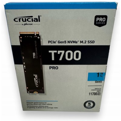 SSD 1To CRUCIAL T700 PCIe 5.0 (NVMe) - CT1000T700SSD3