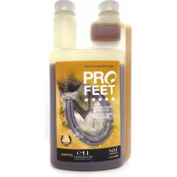 NAF Pro Feet liquid tekutý krmný doplněk pro zdravá kopyta láhev s dávkovačem 1000 ml