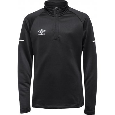 Umbro Dětské sportovní triko TRAINING HALF ZIP TOP JNR Černá Bílá – Hledejceny.cz
