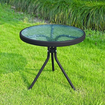 Kondela HABIR Zahradní konferenční stolek, cen oceli / tvrzené sklo – Zboží Mobilmania