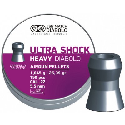 Diabolky JSB Match Ultra Shock Heavy 5,50 mm 1,645 g 150 ks – Sleviste.cz