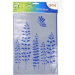 Plastová šablona 20 x 30 cm Luční kvítí – Sleviste.cz