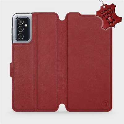 Pouzdro Mobiwear Flip Samsung Galaxy M52 5G - Tmavě červené - L_DRS Dark Red Leather – Zboží Mobilmania