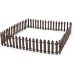 Dřevěný plot tvarovatelný 90 cm, střední, 3 (5 cm) hnědá – Hledejceny.cz