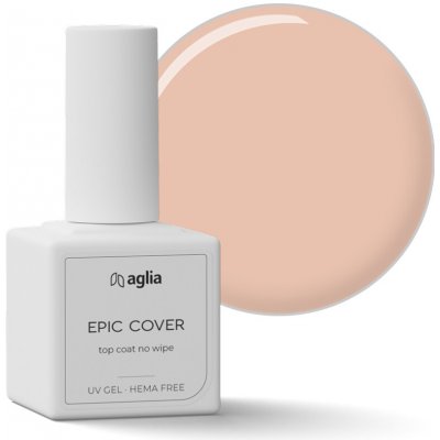 Aglia Epic Cover bezvýpotkový top coat 15 ml – Zboží Mobilmania