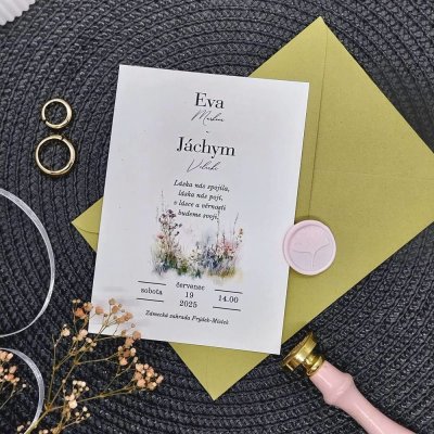 Svatební oznámení Louka 2 – Zboží Dáma