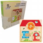 Babu vzdělávací tabule se zámky domek se zvířaty – Zboží Mobilmania