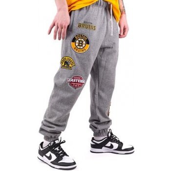 tepláky Mitchell & Ness NHL M&N CITY COLLECTION FLEECE PANT BRUINS Grey Heather
