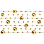 Girlanda z perel 5x1,3m ZLATÁ – Zboží Dáma