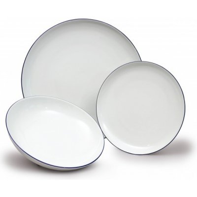 Thun TOM modrá linka Talířová souprava porcelán 18 ks – Sleviste.cz