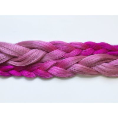 Kanekalon Easy Braid a Miss Rola Barva: 613/L-PINK/HOTPLUM (light pink-pink shaded, ombré světle růžová-růžová), Značka: Miss Rola – Zboží Dáma
