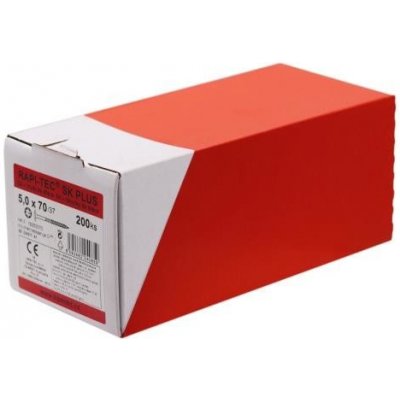 HPM TEC RAPI-TEC SK PLUS 5,0x70/37+R (balení 200 ks) - stavební vruty do dřeva, polozávit, pozink, talířová hlava, TORX T25 – Hledejceny.cz