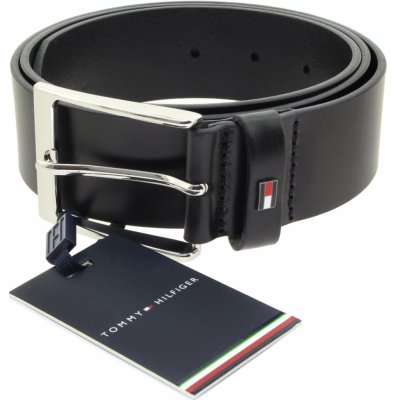 Tommy Hilfiger pánský černý kožený pásek AM0AM10848-BDS-622 – Zboží Dáma
