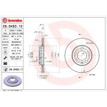 Brzdový kotouč BREMBO 09.8483.11 | Zboží Auto