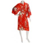 Japonské dámské hedvábné kimono Hana Yukata Red – Sleviste.cz