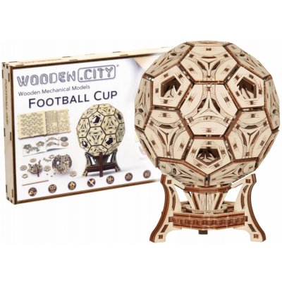 WOODEN CITY 3D puzzle Multifunkční organizér - Fotbalový míč 175 ks