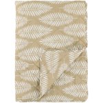 Chic Antique Prošívaný bavlněný přehoz Tropical Leaf 130 x 180 cm, béžová – Zboží Dáma