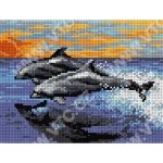 Předloha vyšívací 18 x 24 cm 2094 delfíni – Zboží Dáma