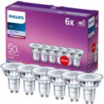 Philips žárovka LED 4,6 W, GU10, studená bílá, 6 ks – Hledejceny.cz