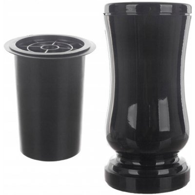 Velká náhrobní váza, mrazuvzdorná, náhrobní láhev na hrob + vložka s mřížkou – Hledejceny.cz