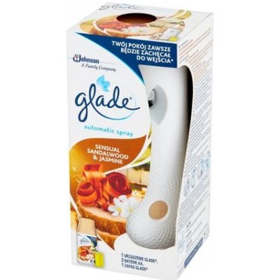 Glade Sense&Spray strojek+náplň+baterie Sandalwood+Jasmine 250 ml – Zboží Mobilmania