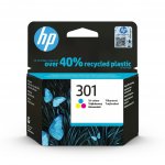 HP 301 (CH562EE) CMY Inkoustová náplň, originální, pro HP DeskJet 1510, 2050, 2050A, 3050, 3050A, D1000, D3000, 1050A, 3ml, CMY, barevná CH562EE