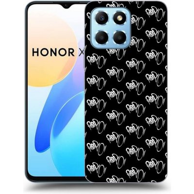 Pouzdro Picasee silikonové Honor X6 - Separ - White On Black černé – Zboží Mobilmania