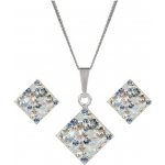 Pavona sada s krystaly Swarovski náušnice a přívěšek fialový kosočtverec 39126.3 violet – Zbozi.Blesk.cz