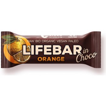 Lifefood Lifebar InChoco pomeranč 40 g Bio
