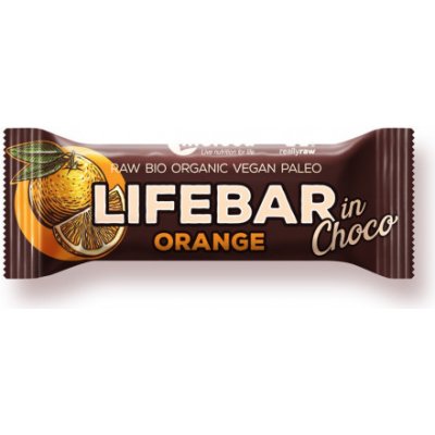 Lifefood Lifebar InChoco pomeranč 40 g Bio – Zbozi.Blesk.cz