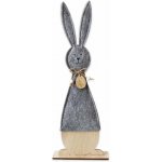 Lepaso Zajíc textil/dřevo 41cm šedá – Hledejceny.cz