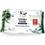 Cheeky Panda dětské vlhčené bambusové ubrousky 100% rozložitelné 64 ks – Zboží Dáma