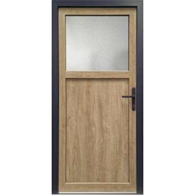 Josefmeeth Vedlejší vchodové dveře Pro M01 bílá/Turner Oak 108 x 215 cm R – Hledejceny.cz