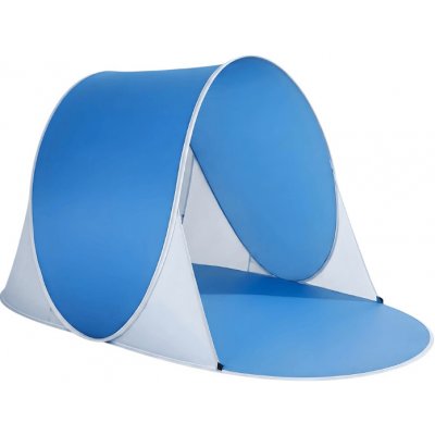 SUNSHADE Samorozkládací plážový stan 190x120 cm, modrá/bílá – Zboží Mobilmania