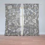 Záclony Černobílá škola: 2 ks - 150x250 cm - Sablio – Hledejceny.cz