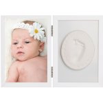 Licofun Otisk ručičky nebo nožičky dřevěný rám Růžová barva písku – Zboží Mobilmania