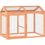 PawHut Výběh pro kuřata 104 x 70,5 x 84 cm oranžový – Zboží Dáma