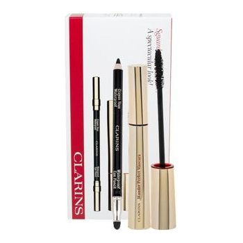 Clarins Wonder Perfect řasenka 7 ml + tužka na oči Eye Pencil Waterproof 1,2 g 01 Black dárková sada