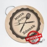Bukové dřevěné kulaté prkénko BEORIGINAL 20cm s vlastním textem – Sleviste.cz