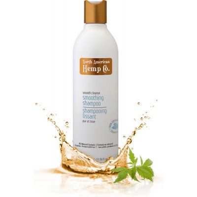 North American Hemp Co. Smooth čisticí šampon pro lesk a hebkost vlasů s extraktem z hroznových jader a granátového jablka All Natural Formula 342 ml
