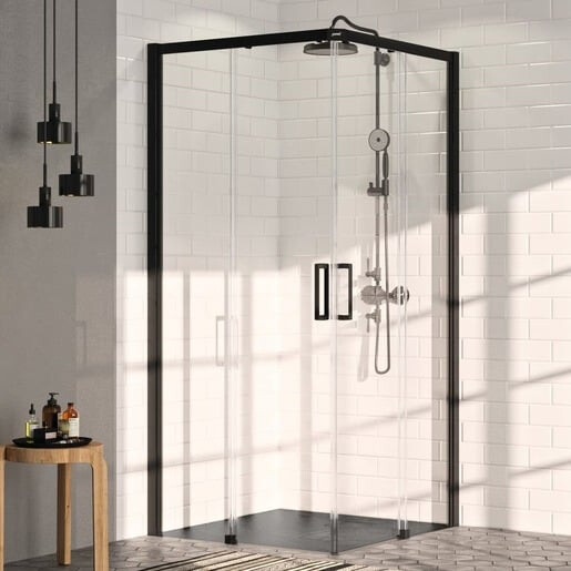 EBS Trend Sprchový kout 90 x 90 cm, čtverec, černá mat C25002.123.322