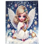 Norimpex Diamantové malování na plátně Vánoční andílek 23 x 30 cm – Sleviste.cz
