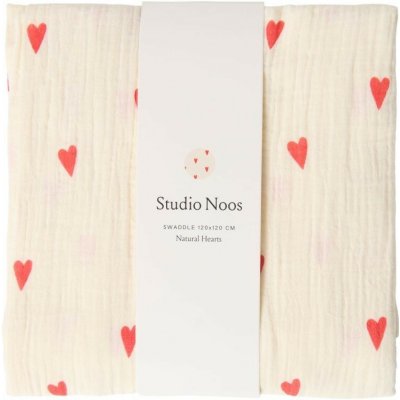 Studio Noos Zavinovací plena Beige Hearts – Hledejceny.cz