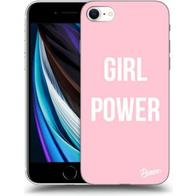 Pouzdro Picasee silikonové Apple iPhone SE 2022 - Girl power čiré – Zboží Mobilmania