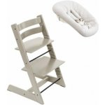 Stokke Tripp Trapp + Newborn set Cashmere Grey/Vanilla – Zboží Mobilmania