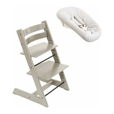 Stokke Tripp Trapp + Newborn set Cashmere Grey/Vanilla – Zboží Mobilmania