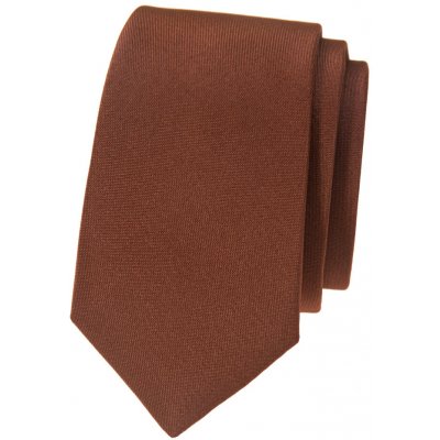 Avantgard Kravata Slim Lux 571-9956 hnědá MAT – Zboží Mobilmania